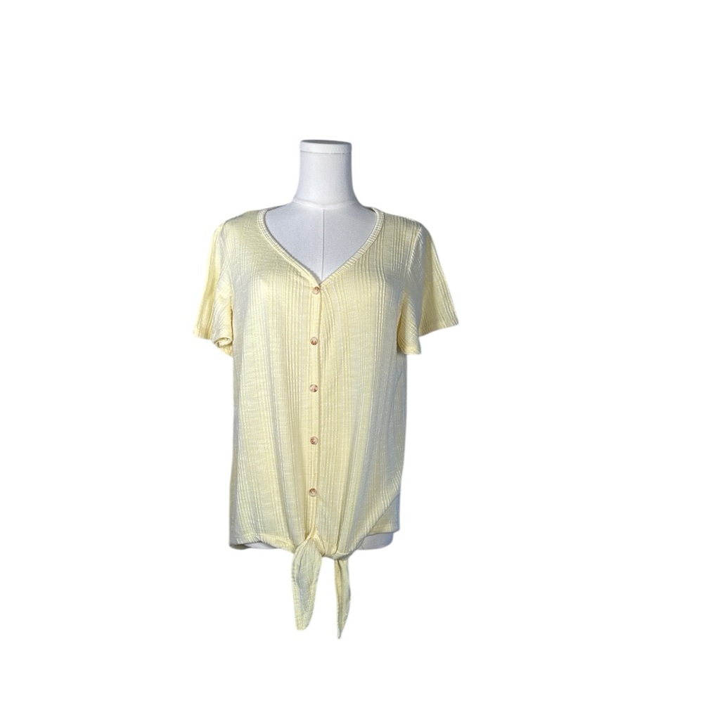 French Laundry Light Yellow and White Rayon Blend